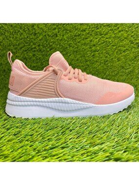 Puma Pacer Cage Womens Size 7 Pink White Athletic Running Walking Shoes Sneakers